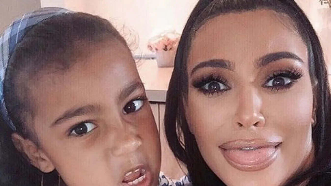Kim Kardashian tényleg rémisztő, amikor hülye fejet vág
