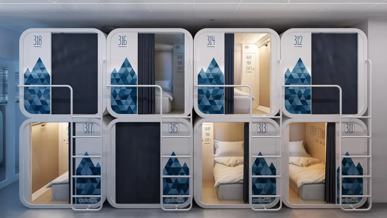 A japán kapszulaszállók ihlették az olasz közösségi hostelt