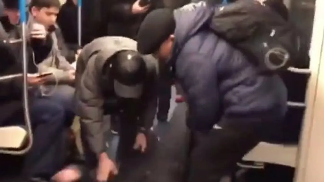 A metró közepén azt színlelte, hogy koronovírusos rohama van – fejvesztve menekültek mellőle az utasok – videó