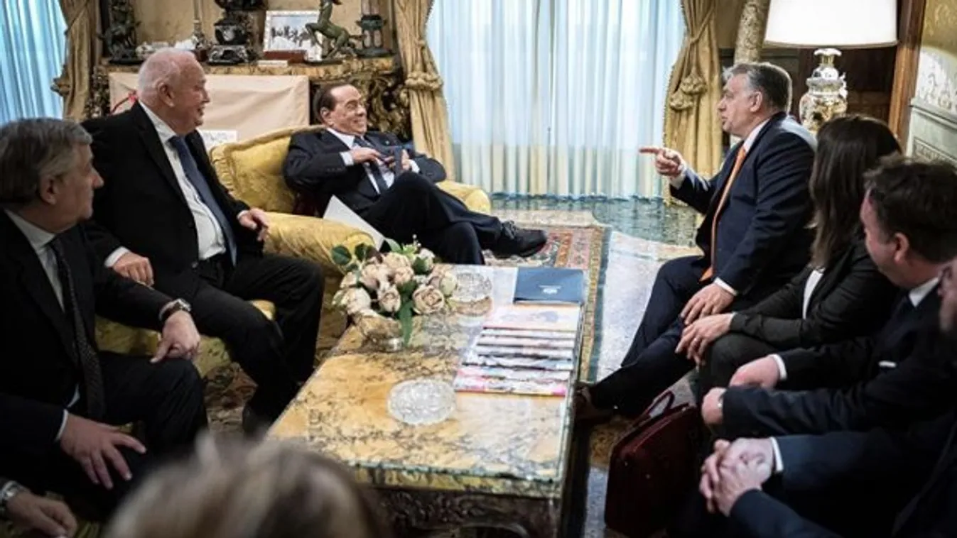 Orbán Viktor: Találkozó Silvio Berlusconival - fotó