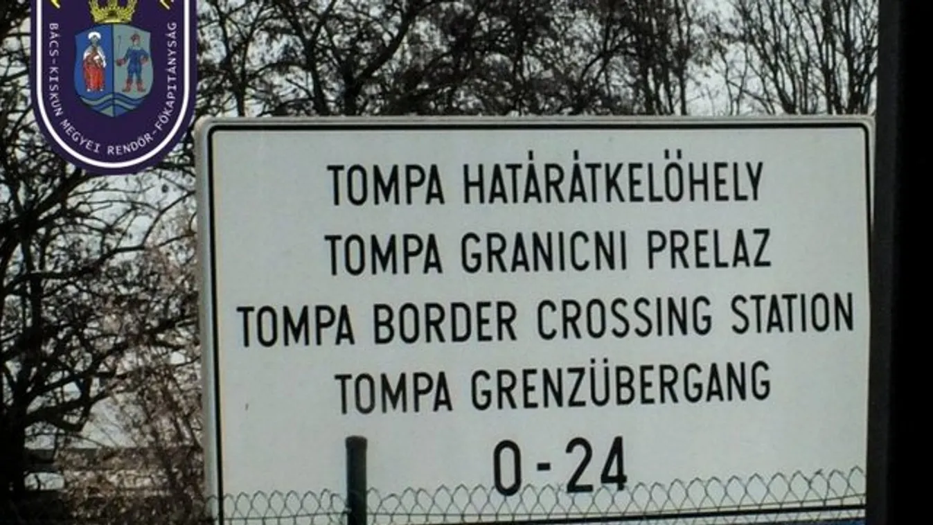 Egy migránscsoport akadályozta a forgalmat Tompánál, le is zárták az átkelőt