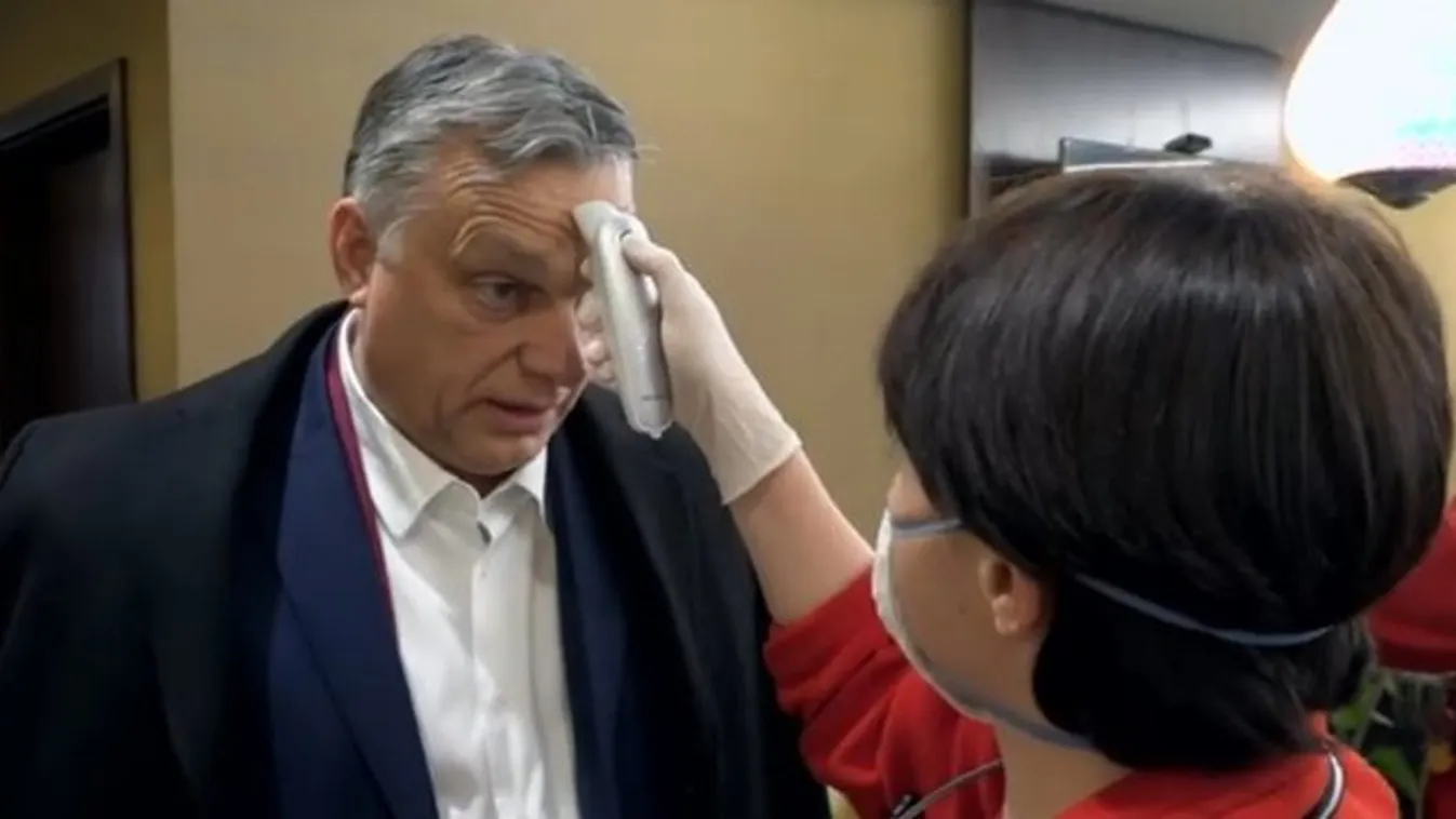 Így mérték meg Orbán Viktor lázát a budapesti repülőtéren
