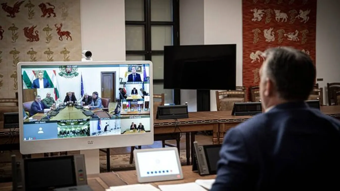 Koronavírus: Orbán Viktor nemzetközi videokonferencián vett részt