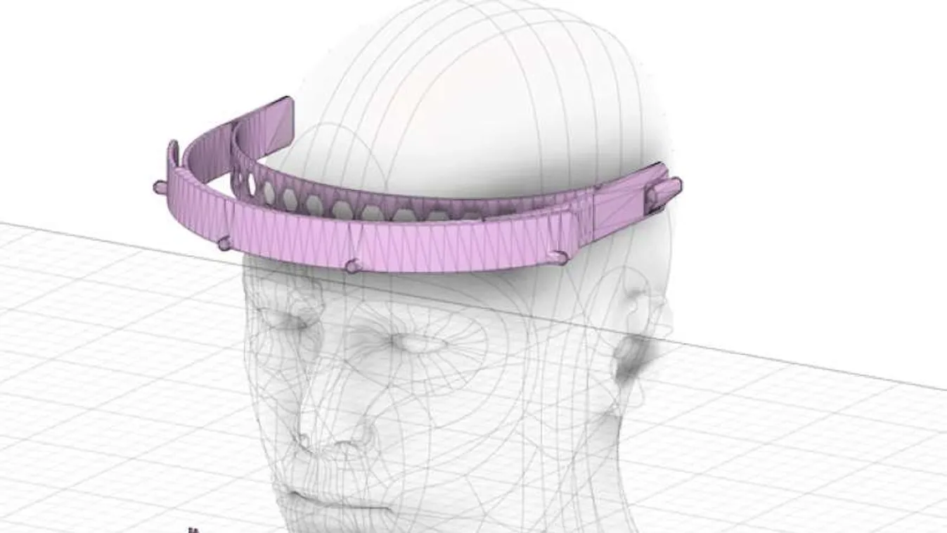 Saját fejlesztésű, 3D-s arcvédő pajzsot viselnek egy fővárosi kórház dolgozói