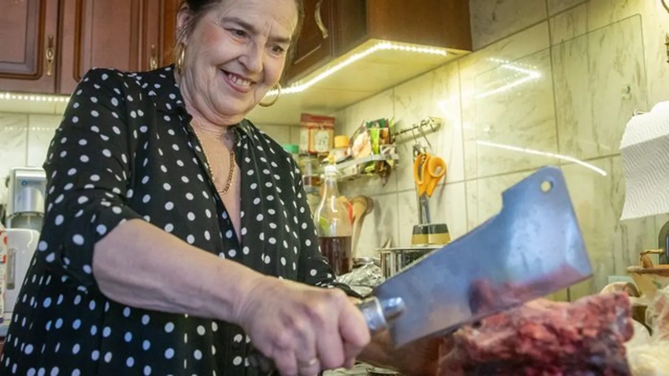 Bárddal, kalapáccsal is művész Oszter Sándor felesége