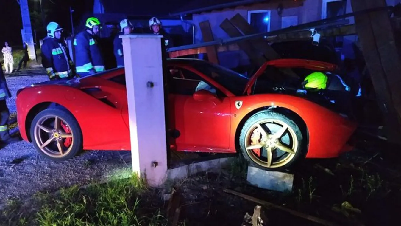 Részeg ferraris csapódott Gáborék házába