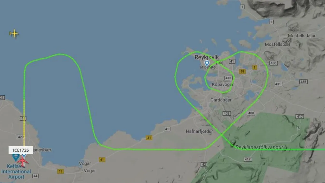 Kedves légi rajzot küldtek az Icelandair pilótái az egészségügyi dolgozóknak