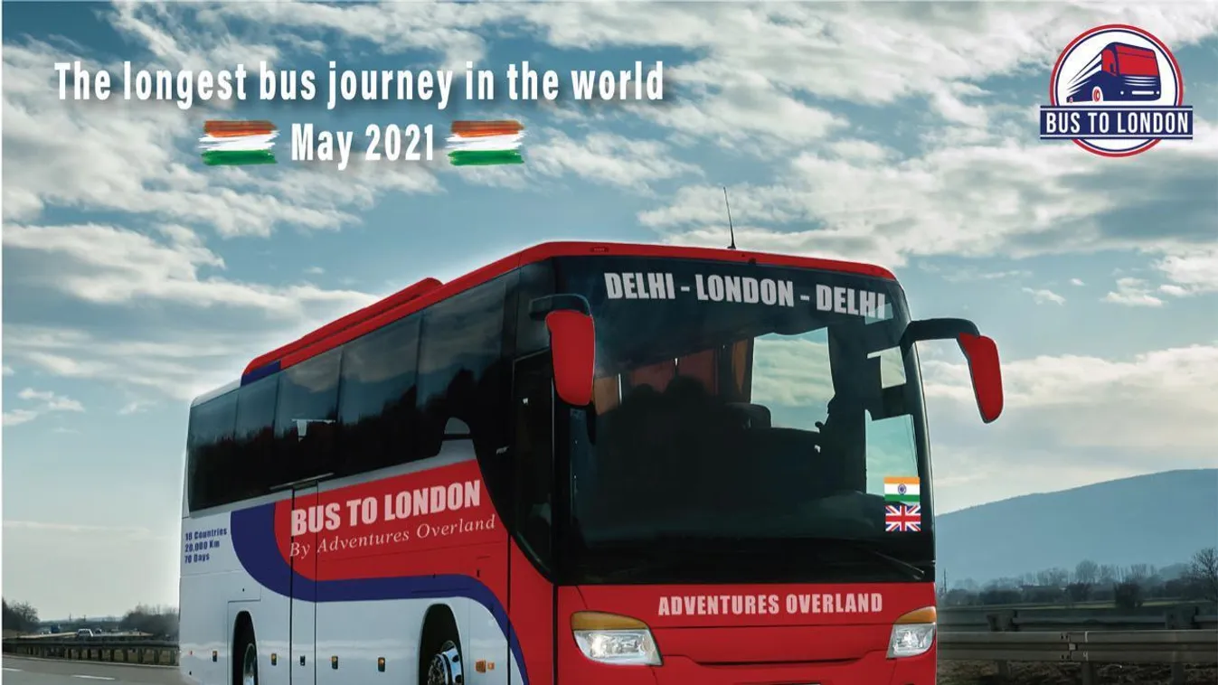 Maratoni buszjárat indul Delhiből Londonba