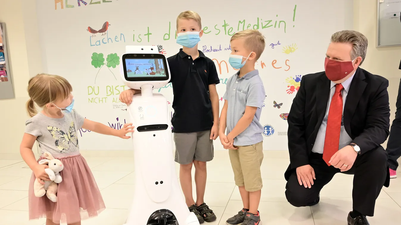 Egészségügyi robotok dolgoznak a bécsi kórház gyermekügyeletén