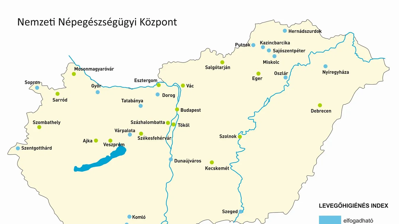 Ezen a 16 településen magas az ózon koncentrációja