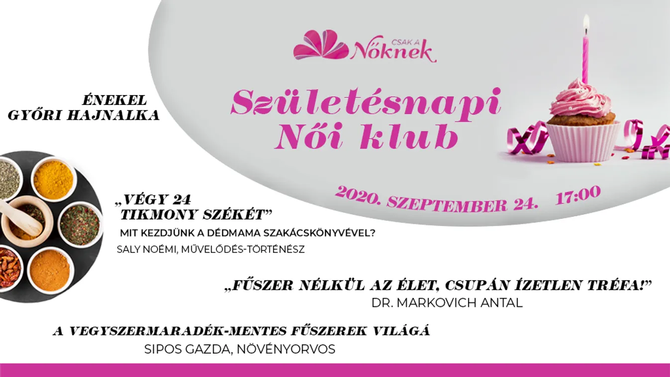 Születésnapi Női Klub - Ízek! Értékek! Élmények!