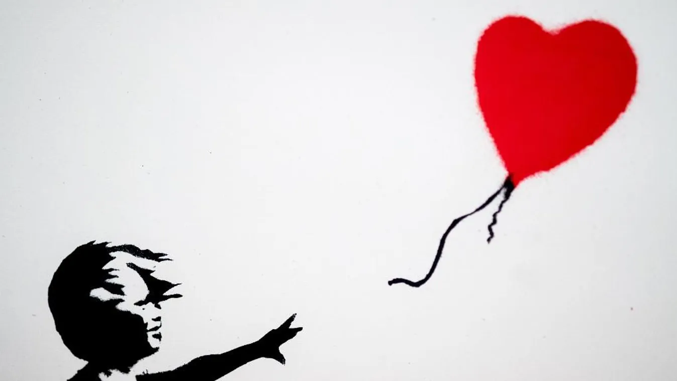 Elképesztő összeget ajánlottak Banksy egyik leghíresebb művéért