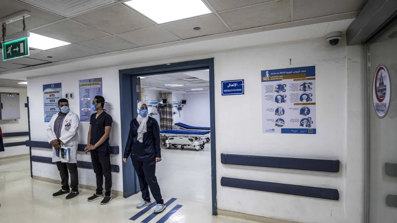 Egy egyiptomi kórházban már robot végzi a koronavírus-teszteléseket