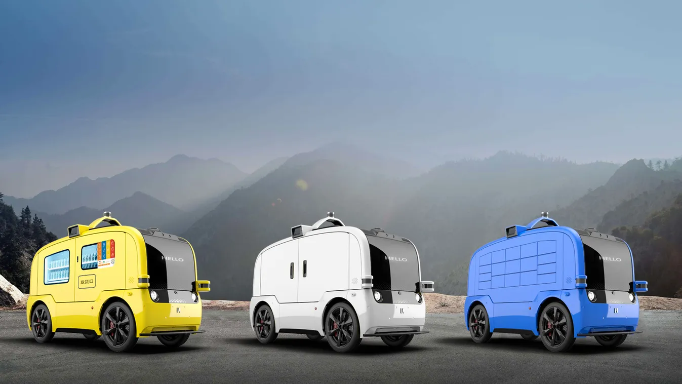 5G-s önvezető food truckok tűntek fel Sanghaj utcáin