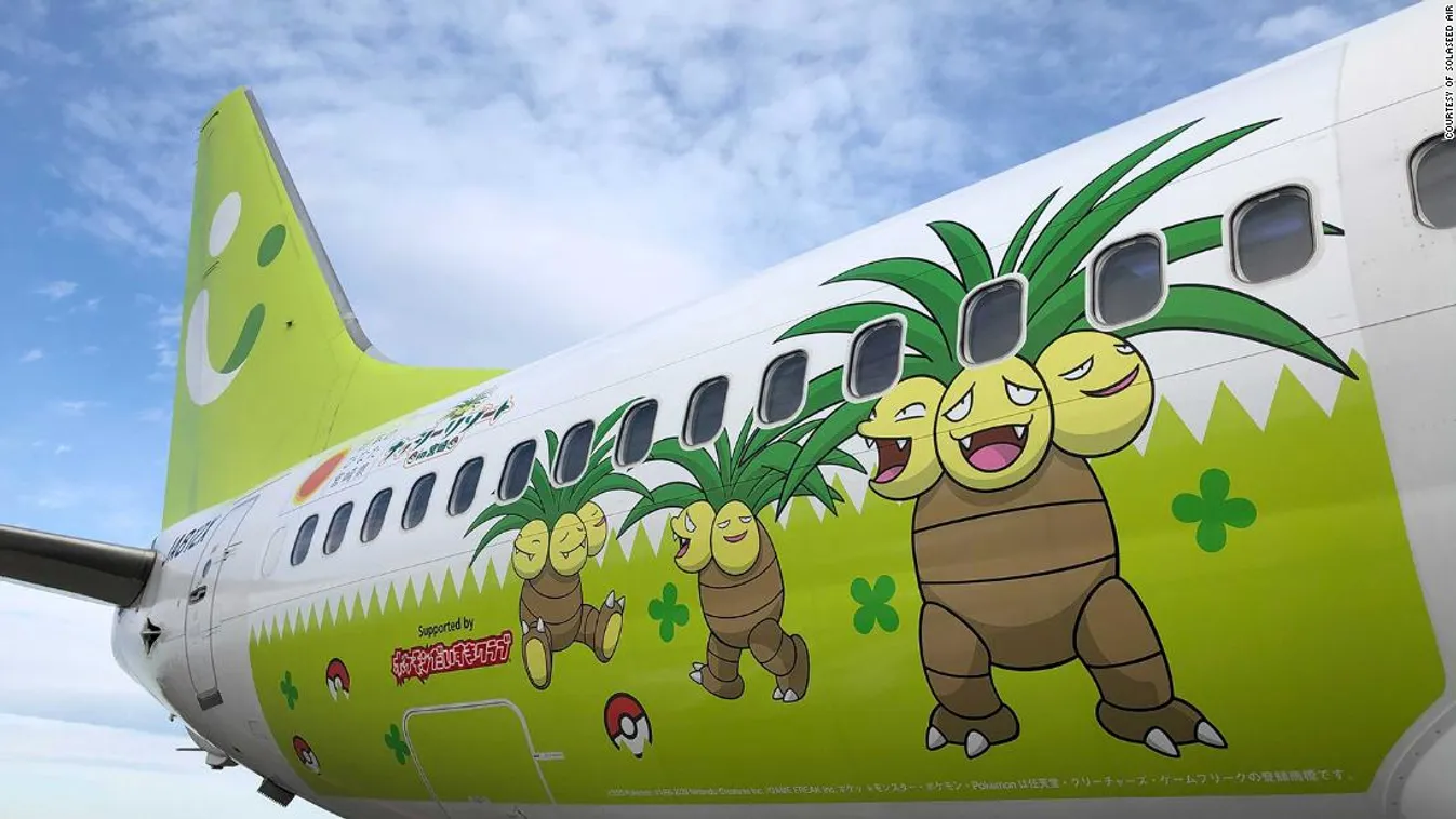 Pokémonos repülőgépek karcolják az eget Japán felett