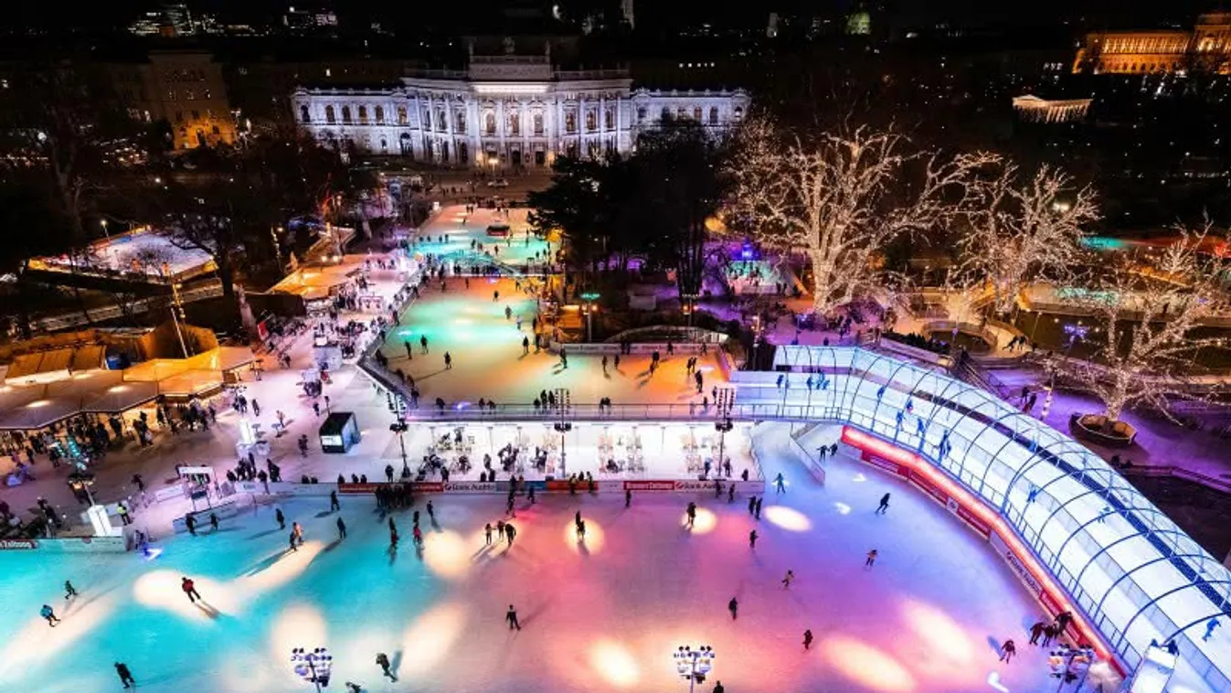 Szentestétől márciusig hatalmas jégpályává alakul a bécsi Rathausplatz