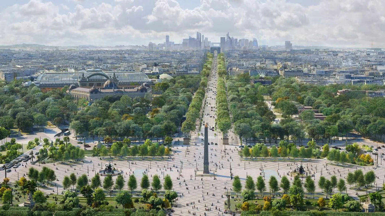 Párizs oázissá változtatja a Champs-Élysées-t