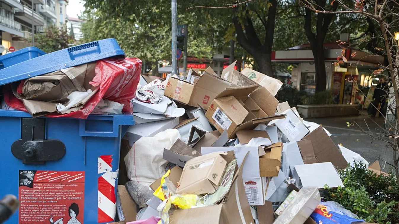 Szaloniki belvárosából eltűnnek a szemetes konténerek