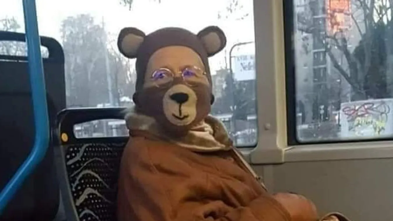 Kiderül, ezért láthattuk mackó jelmezben a buszon utazó nénit