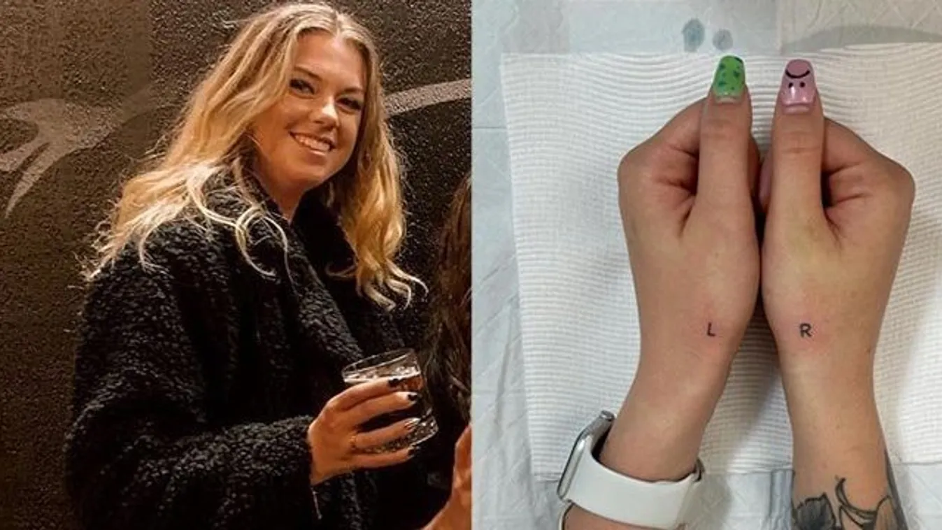 Nem tudta, melyik a jobb és bal keze, ezért magára tetováltatta – fotó
