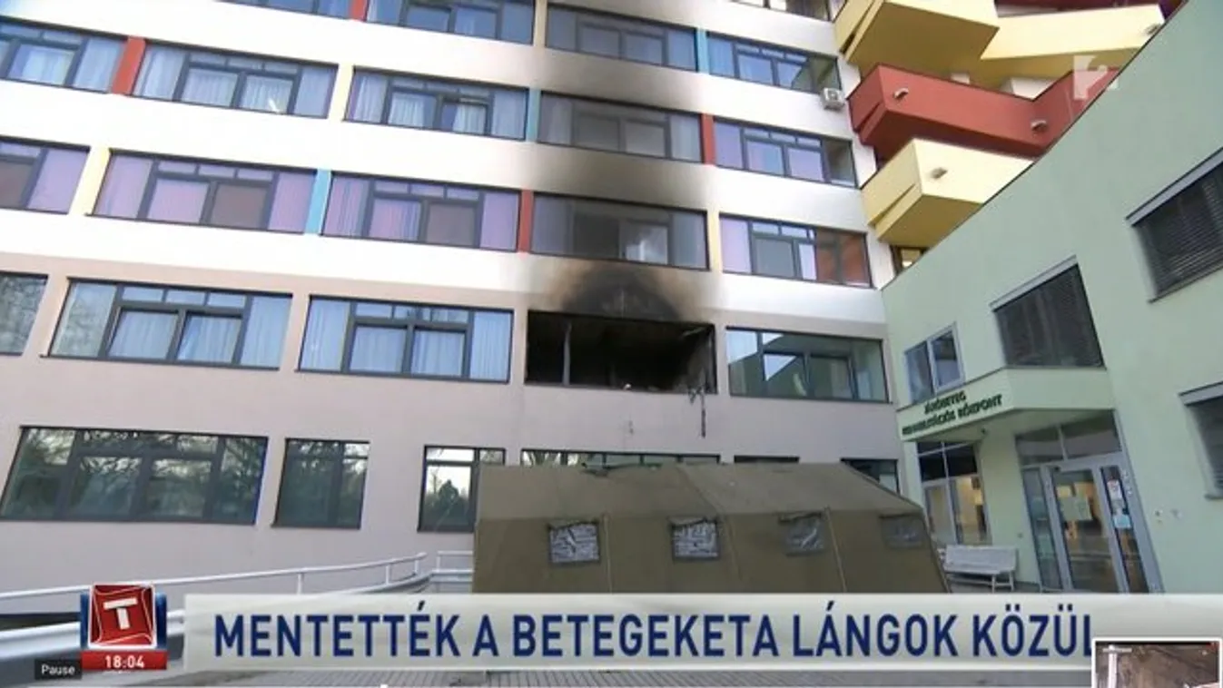Dohányzó koronavírusos beteg okozta a hatvani kórháztüzet