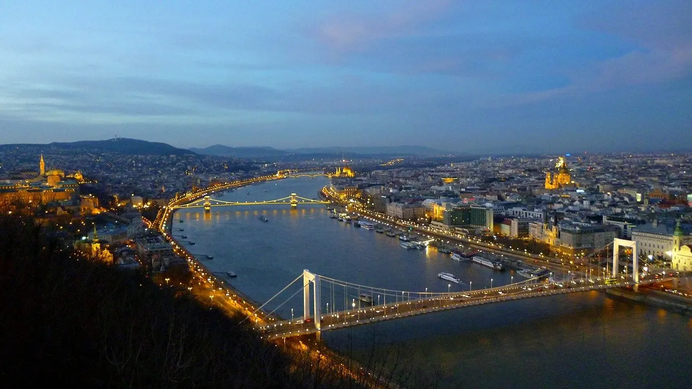 Így fest az éjszakai Budapest a Nemzetközi Űrállomásról