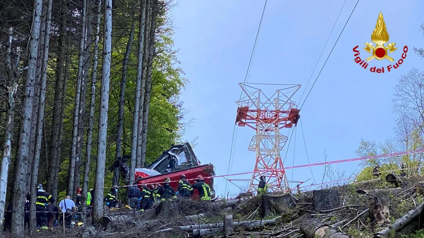 Tizennégyen vesztették életüket az észak-olaszországi felvonó balesetben