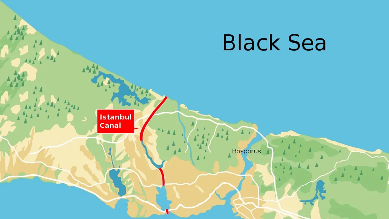 Már épül a Márvány-tengert és a Fekete-tengert összekötő Isztambul-csatorna