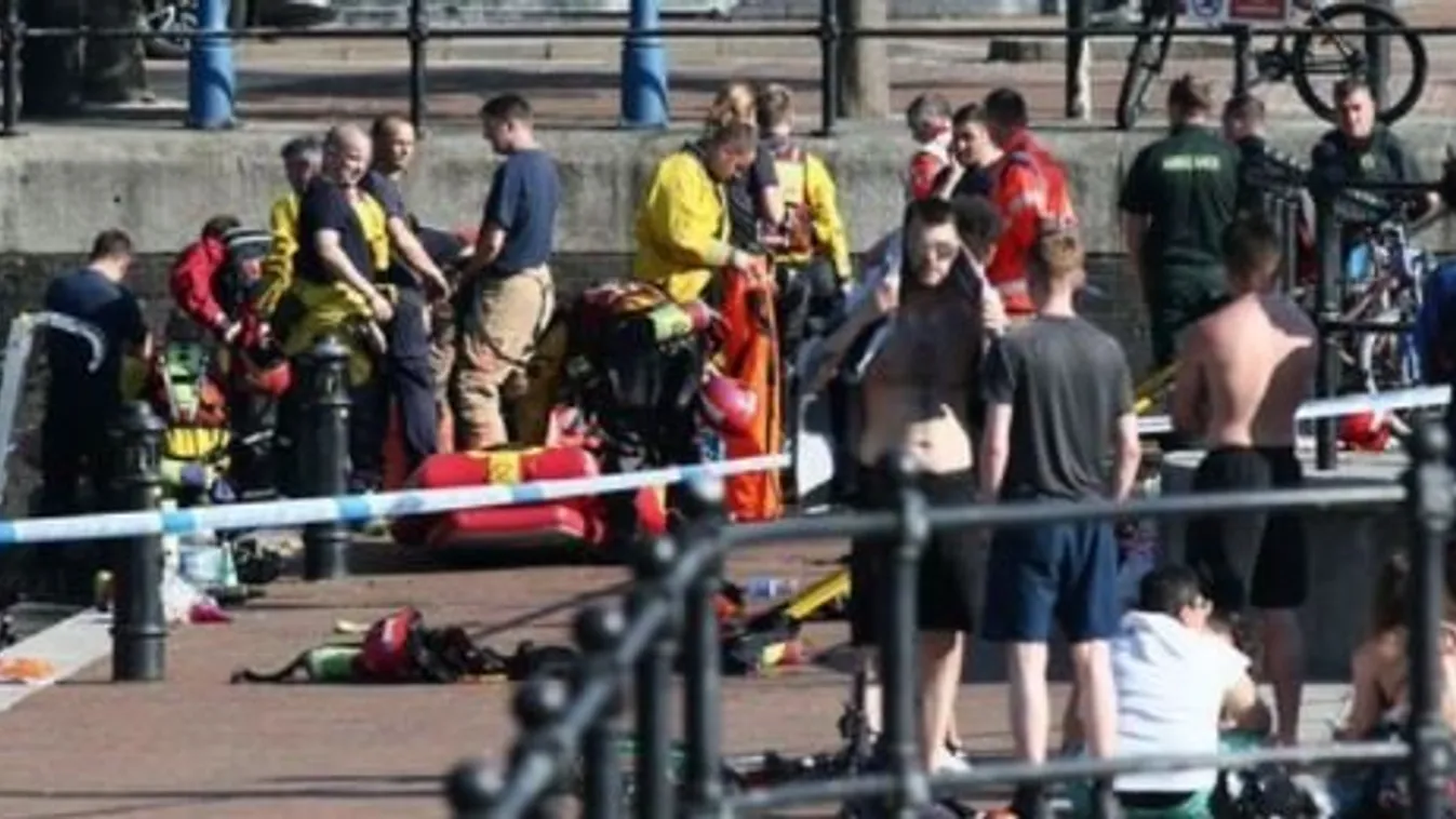 Tragédia történt: egy tinédzser holttestét húzták ki a rakparton a vízből, ellepték a rendőrök Manchestert