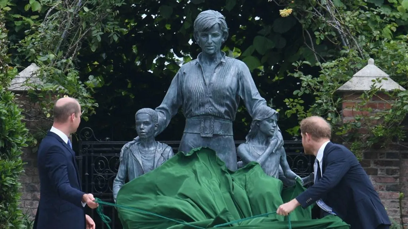 Érzelmes pillanat volt Diana hercegné szobrának leleplezése