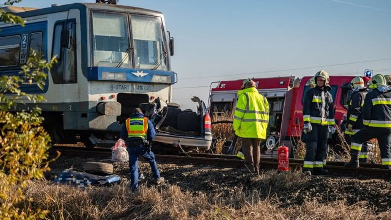 Vonattal ütközött egy autó Mélykút és Bácsalmás között