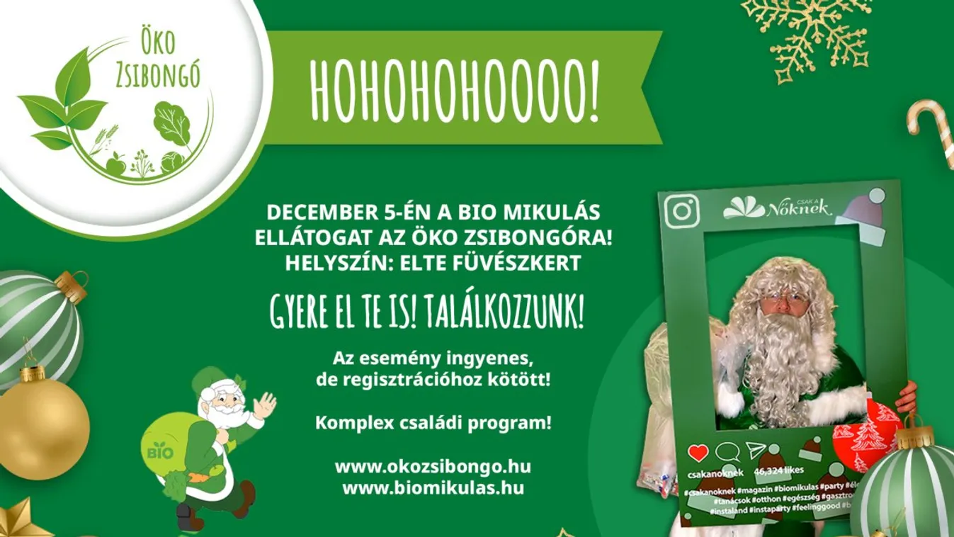 Bio Mikulás az Öko Zsibongón!