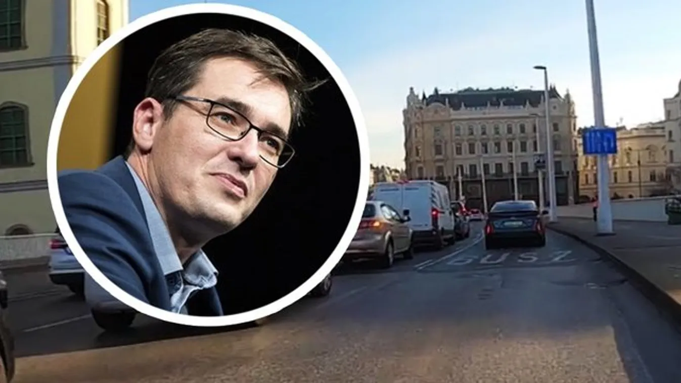 Karácsony Gergely a buszsávban rövidíti a menetidőt – videó