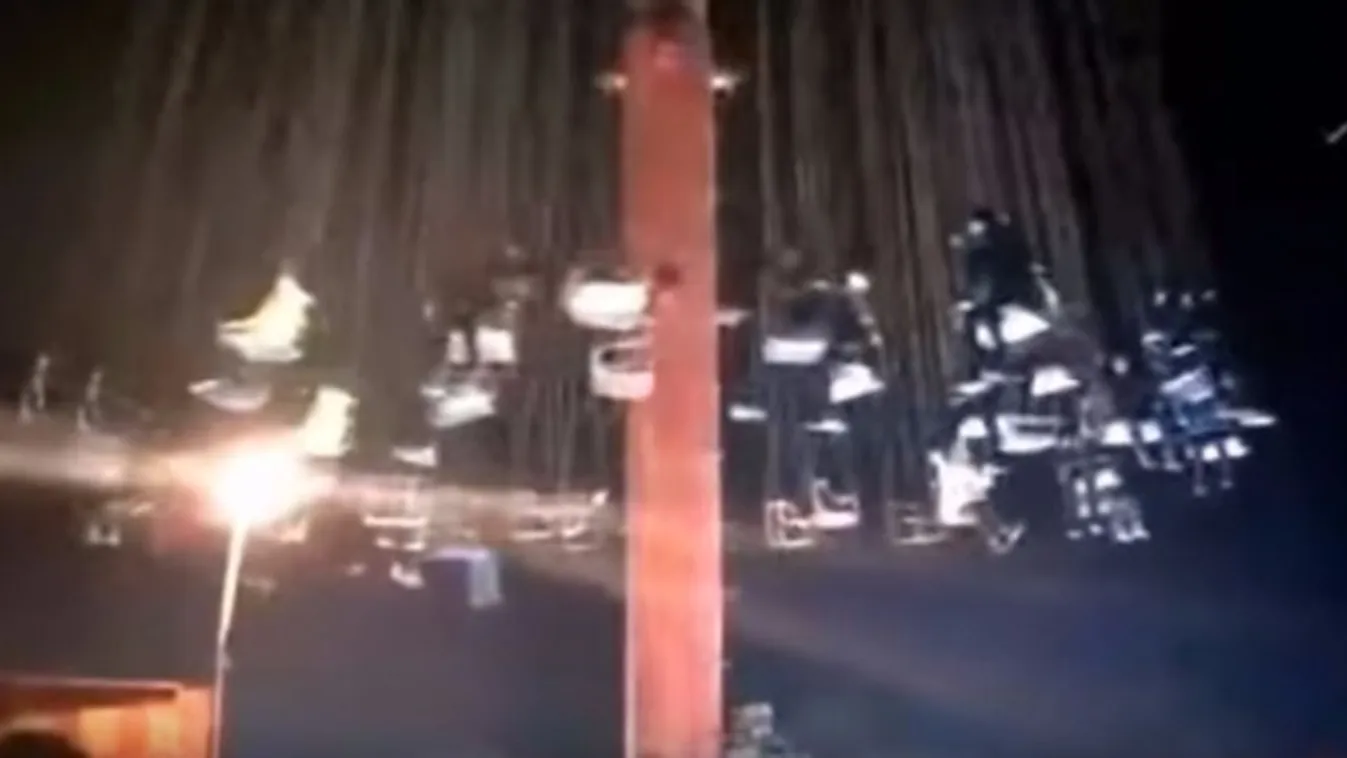 Sokkoló körhinta: kilenc sérült a vidámparkban - videó