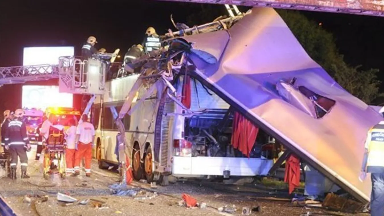Őrizetben a Ferihegy felé tömegbalesetet okozó buszsofőr