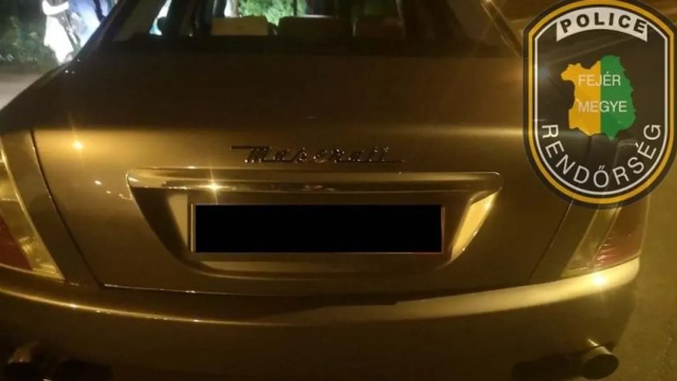Hamis rendszámú Maserattival száguldott a rácalmási férfi Baracskára
