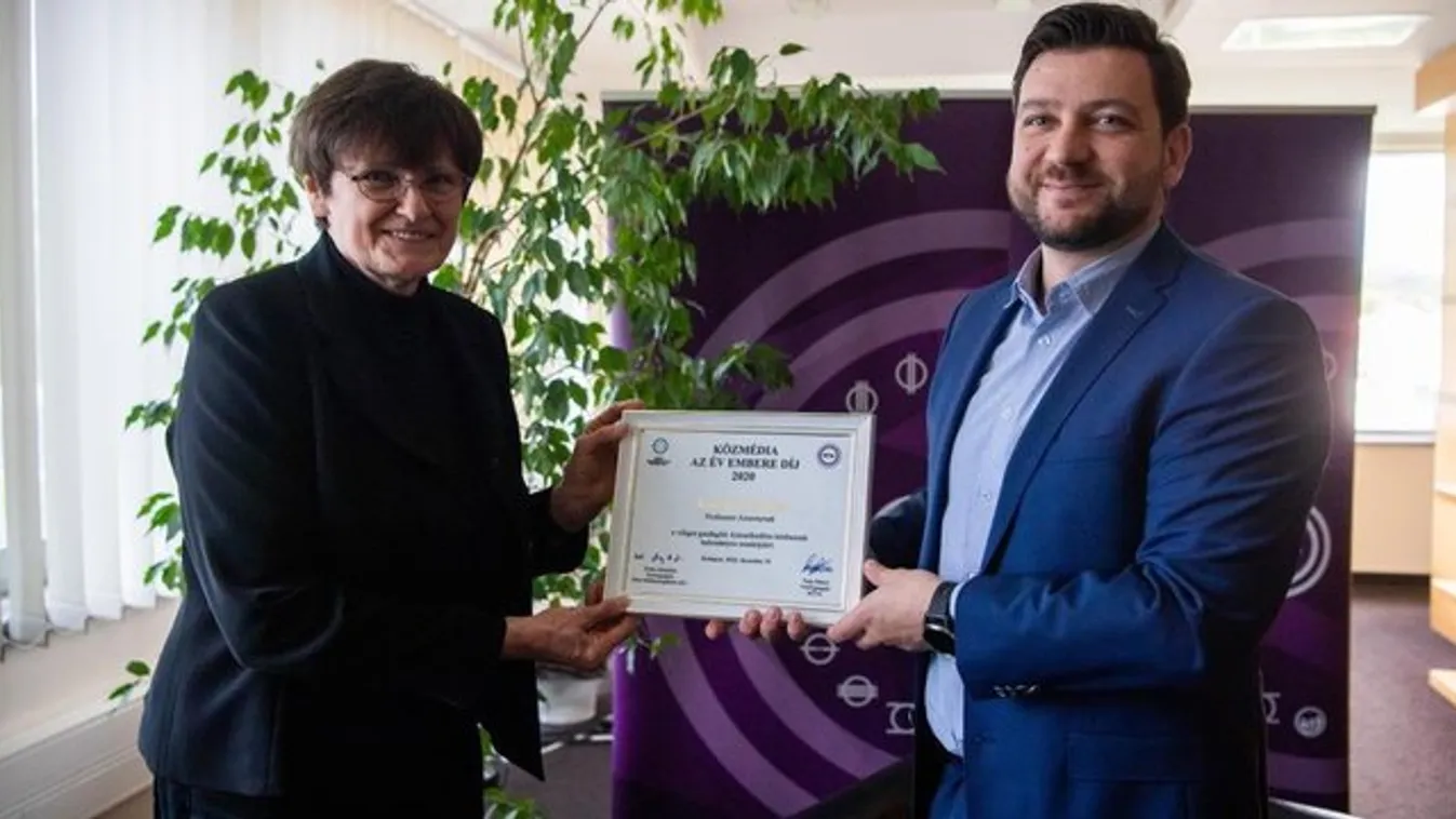 Karikó Katalin átvette a Közmédia Év Embere Díját