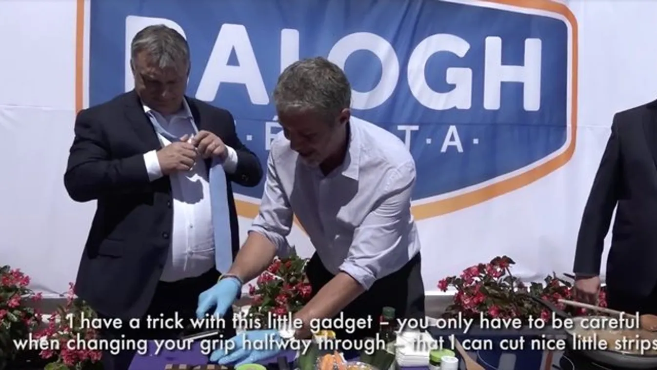 Egy közülünk: múltkor gazolt, most zöldséget hámozott Orbán Viktor