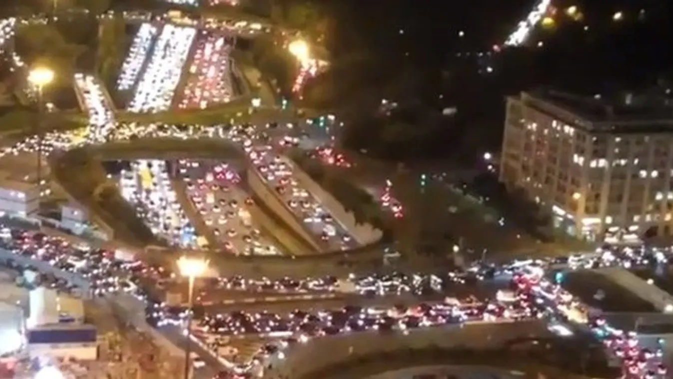 Menekültek az emberek: 700 kilométeres dugó alakult ki Párizs körül – videó