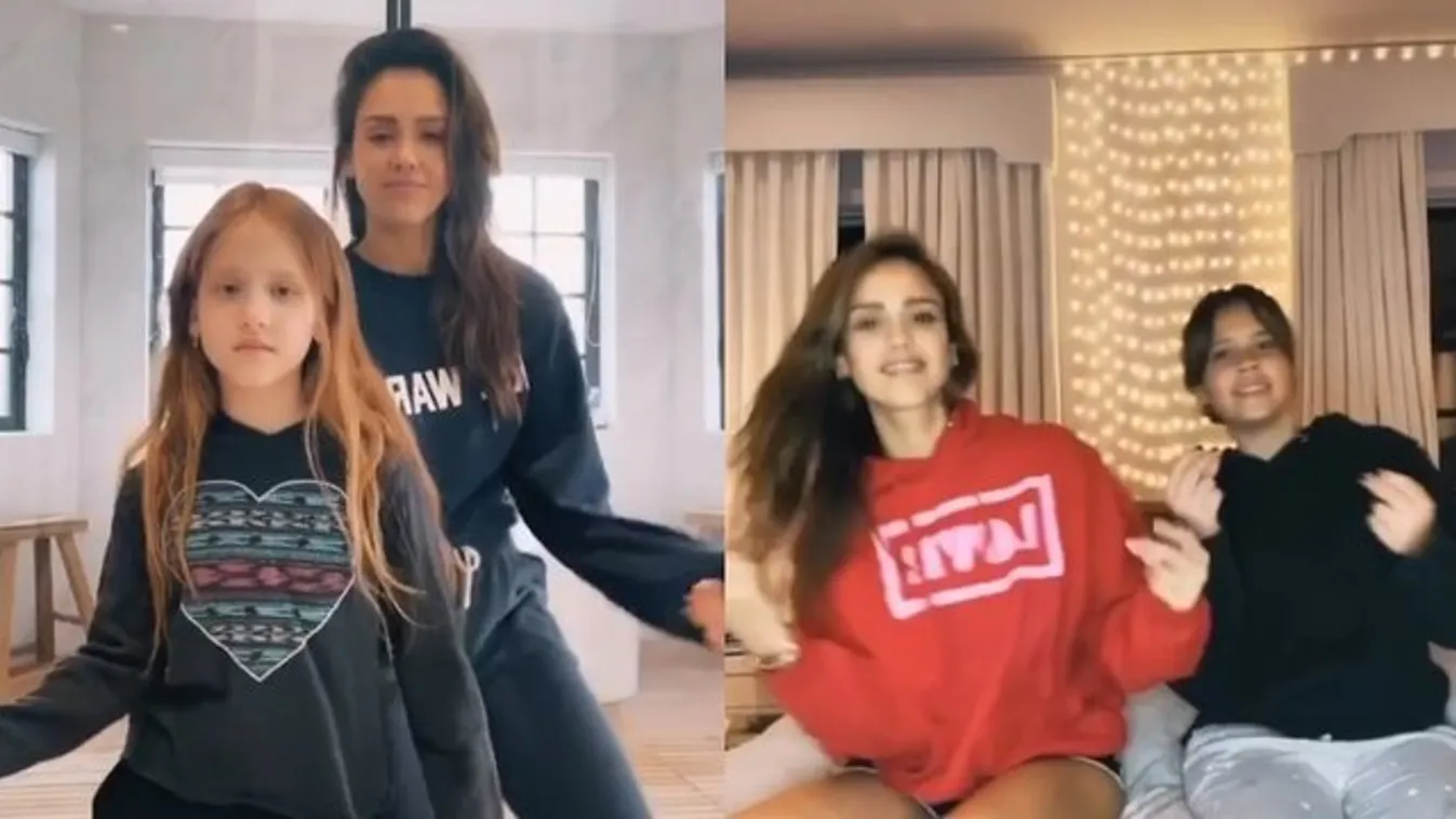 Jessica Alba és lányai közös, cuki videókkal árasztották el a netet