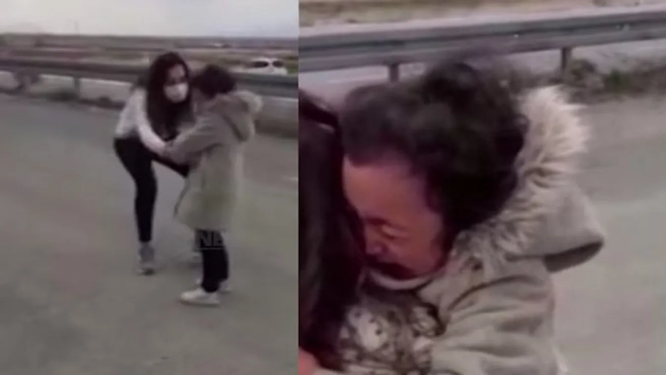 Szívszorító pillanat: zokogásban tört ki a hatéves, amikor egy hónap után megölelhette koronavírusos betegeket kezelő édesanyját - videó