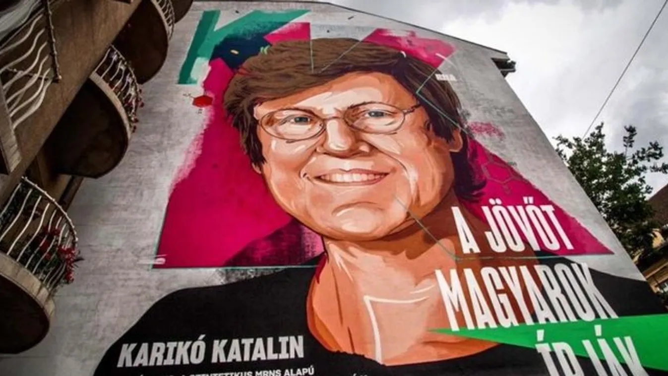 Összefirkálták a Karikó Katalin-tűzfalfestményt: kegyetlen, miket írtak rá