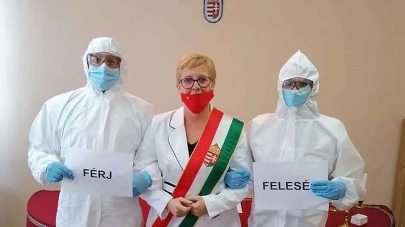 Esküvő a járvány idején – Maszkon át csattant a hitvesi csók