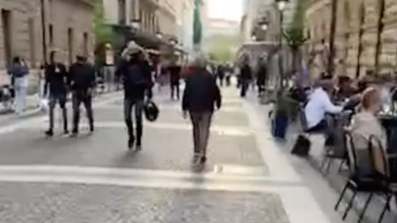 Megtelt a Váci utca is a nyitás ünneplő emberekkel – videó