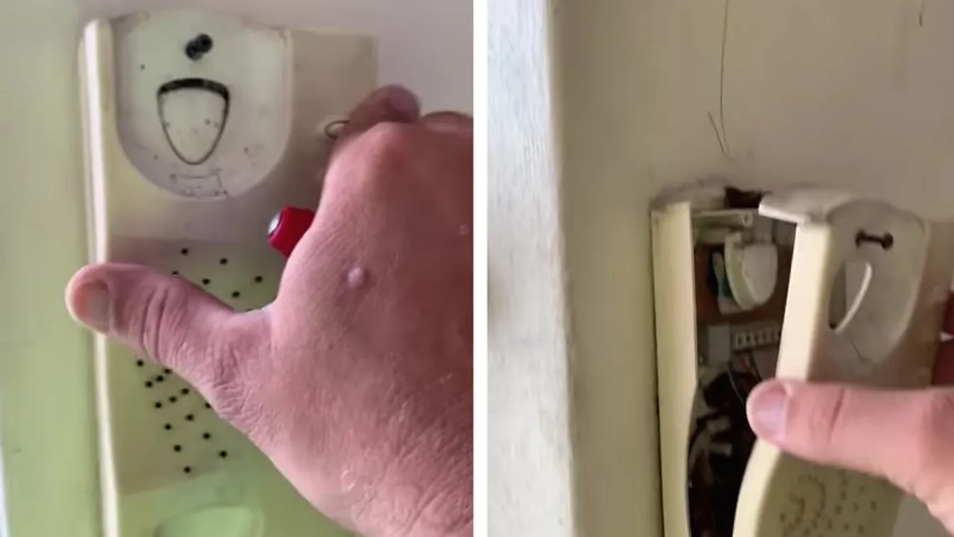 Vérfagyasztó! Ez a férfi szétszedett egy kaputelefont, de nem csak kábeleket talált belül – videó