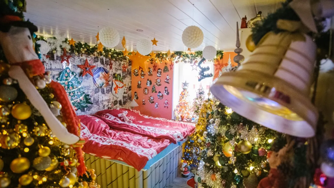 444 karácsonyfát állított fel lakásában egy férfi, rekorder lett