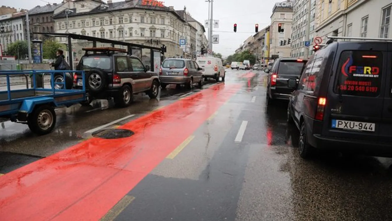 1 óra alatt 3 bringás a Nagykörúton, de a biciklisávok maradtak!