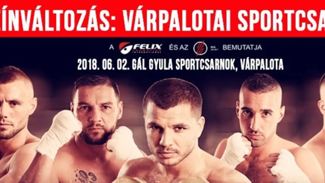 Szombaton profi bokszgála Várpalotán (x)