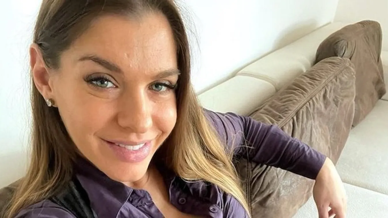Apró édes gombóc: kirándulni vitte két hetes kisfiát Dér Heni - Fotó