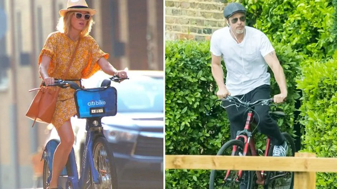 Sztárok nyeregben - Brad Pitt vagy Naomi Watts a furább látvány két keréken? fotók